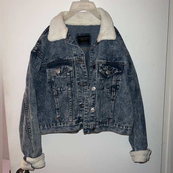 Jackets & Blazers - Cropped denim jeans jacket